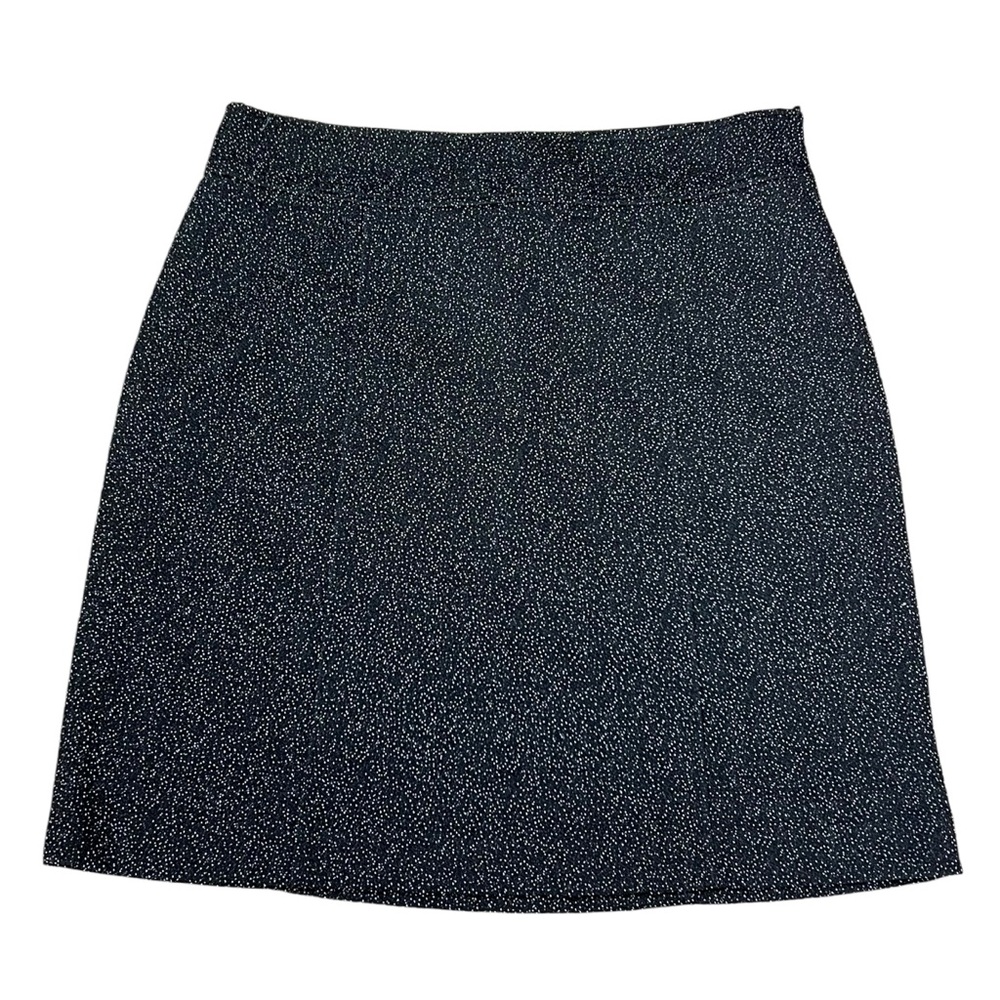 Karl Lagerfeld Pencil Skirt Black Splatted Textured Office Business